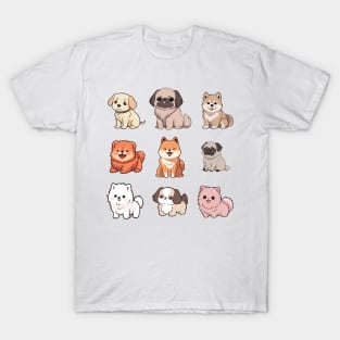 Cute Dog Sticker Pack T-Shirt